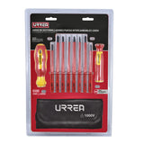 Juego de destornilladores con mango bimaterial y puntas intercambiables 1000 V, 10 piezas Urrea 9300V - imagen 5