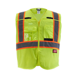Chaleco de seguridad desprendible de malla amarillo de alta visibilidad Clase 2: L/XL (CSA) Milwaukee 48-73-5172