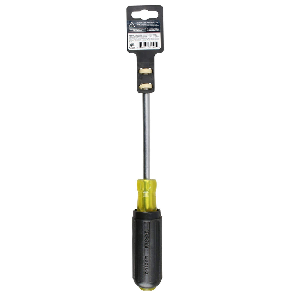 Destornillador con mango cushion grip, punta plana barra redonda 5/16" x 6" Urrea 9406 - imagen 4