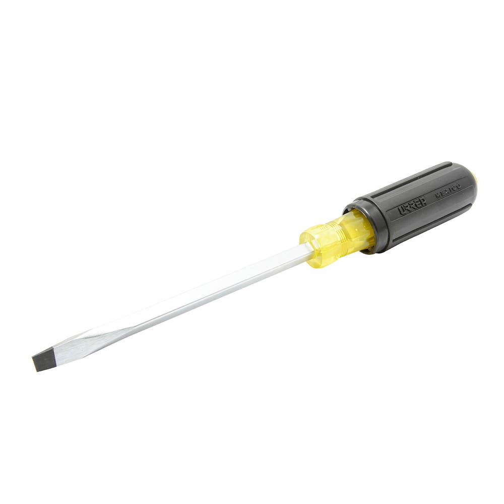 Destornillador con mango cushion grip, punta plana barra cuadrada 5/16" x 6" Urrea 9422