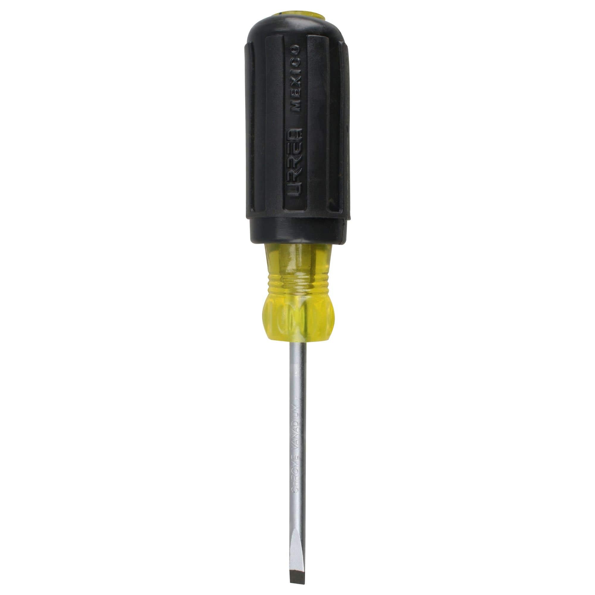 Destornillador con mango cushion grip, punta cabinet barra redonda 3/16" x 3" Urrea 9431 - imagen 6