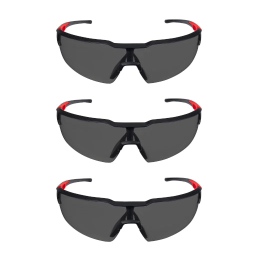 Lentes de seguridad 3PK - Lentes ahumados antirrayas Milwaukee 48-73-2054