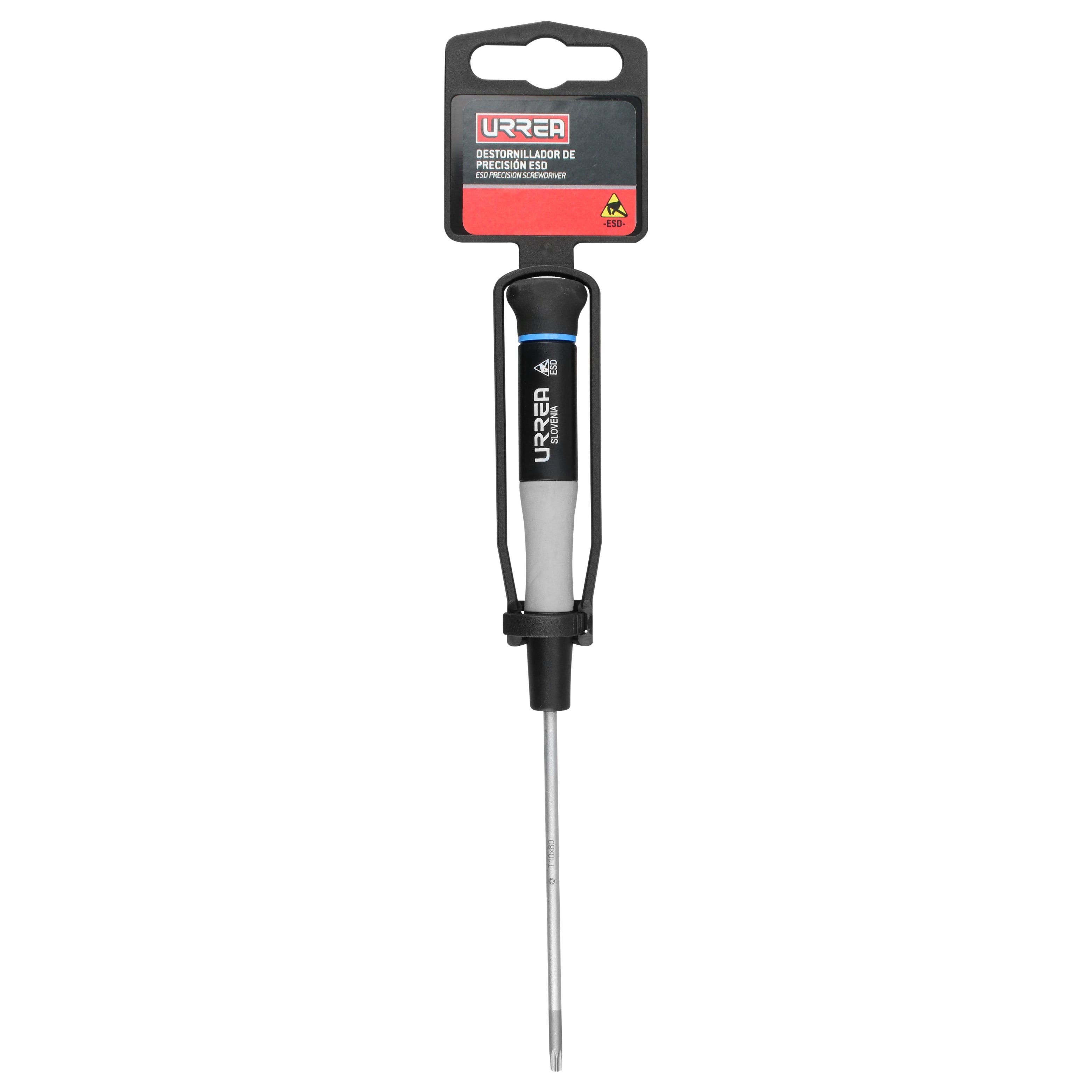 Destornillador de precisión ESD anti-estáticos, punta Torx T10 x 3-5/32" Urrea 9518B - imagen 3