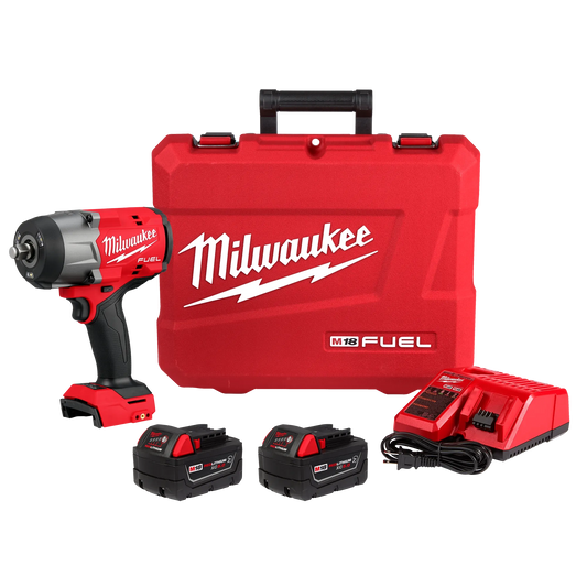 Kit de llave de impacto de torque alto M18 FUEL™ de 1/2" con anillo de fricción Milwaukee 2967-22