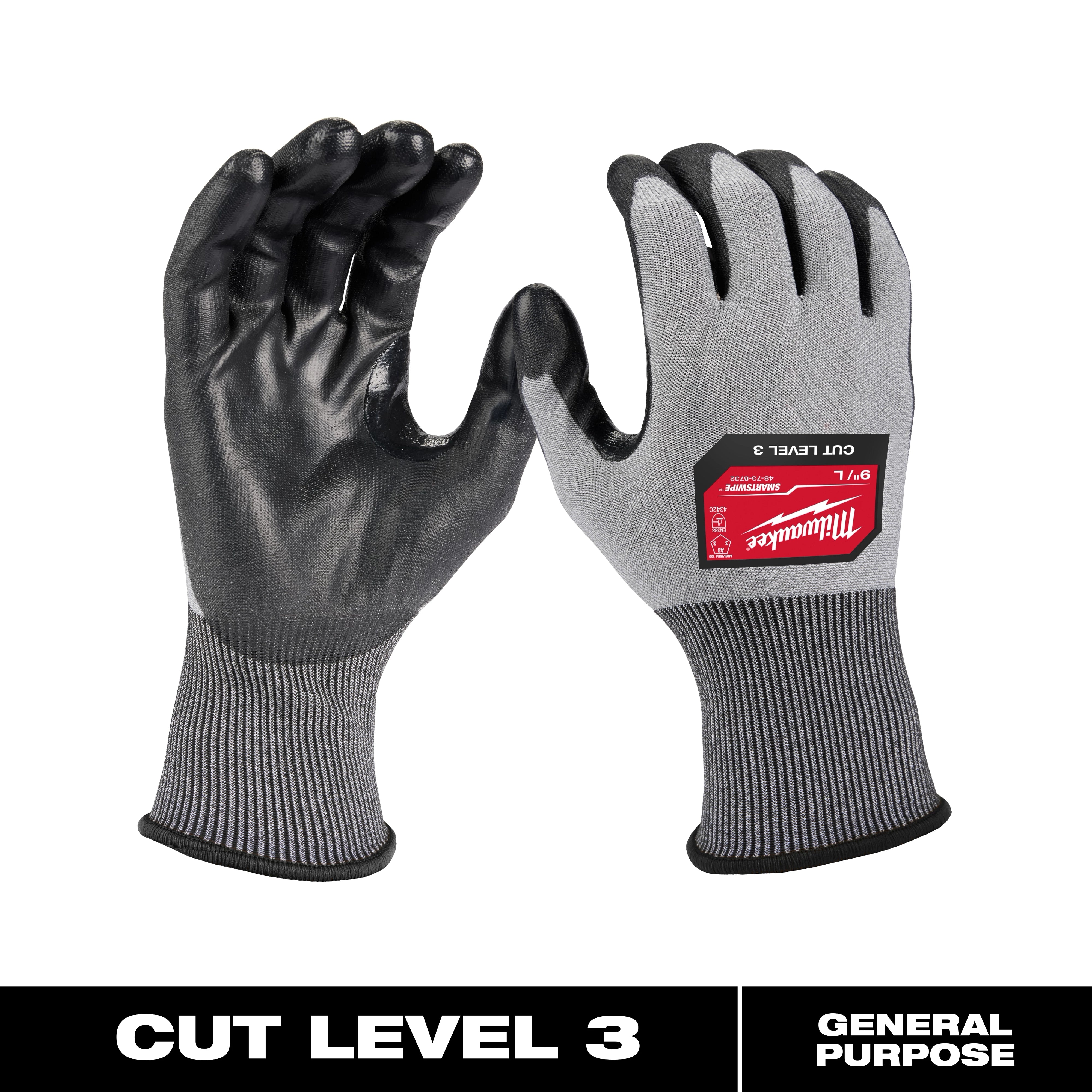 Guantes de Corte Nivel 3 Poliuretano de alta destreza - L Milwaukee 48-73-8732 - imagen 2