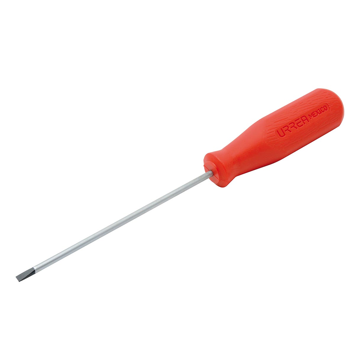 Destornillador con mango rojo, punta cabinet barra redonda 1/8" x 2-1/2" Urrea 9622R - imagen 2