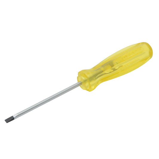 Destornillador con mango ámbar, punta cabinet barra redonda 3/16" x 5" Urrea 9633 – imagen 2