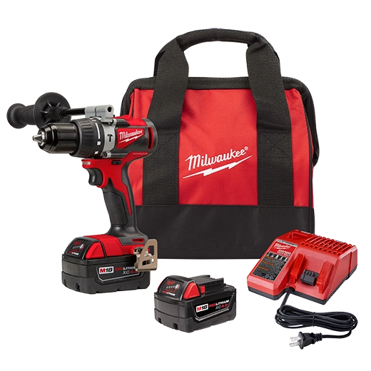 Kit de taladro percutor sin escobillas M18 de 1/2" Milwaukee 2902-22