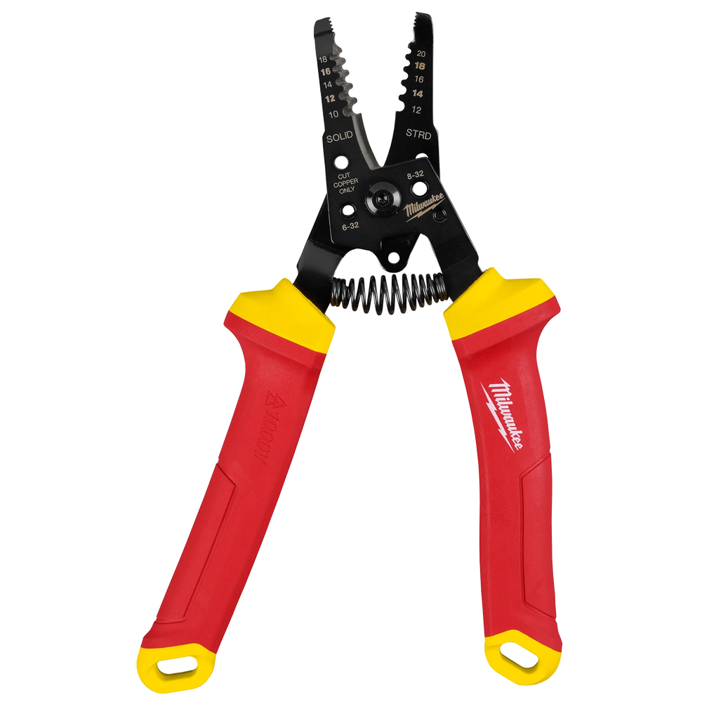 Pelacables y cortador con aislamiento para 1000 V para cables de 10-20 AWG Milwaukee 48-22-2214