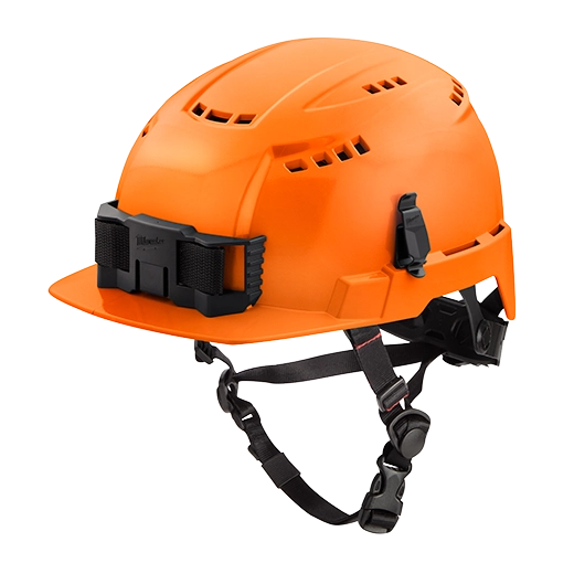 Casco de seguridad de ala delantera naranja con ventilación (EE. UU.): Tipo 2, Clase C Milwaukee 48-73-1332