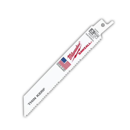 Hojas Sawzall® de 6" y 8/12 TPI (paquete de 5 unidades) Milwaukee 48-00-5091
