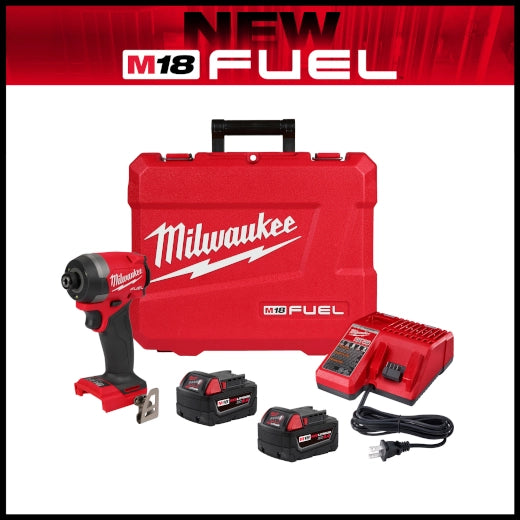 Kit de destornillador de impacto hexagonal M18 FUEL™ de 1/4" Milwaukee 2953-22 - imagen 2