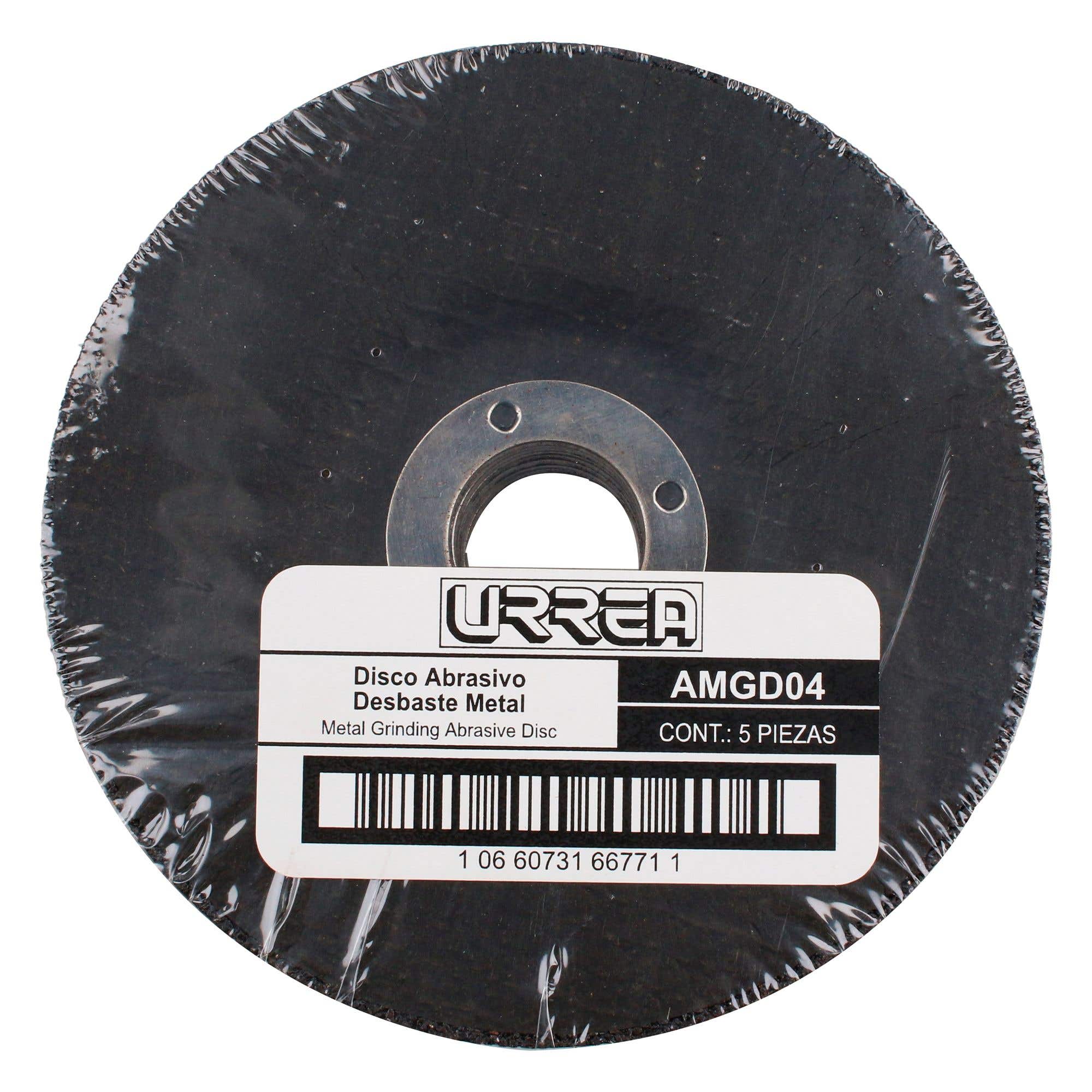 Disco abrasivo tipo 27 para metal, 4-1/2" x 1/4",13,300 RPM Urrea AMGD04 - imagen 3