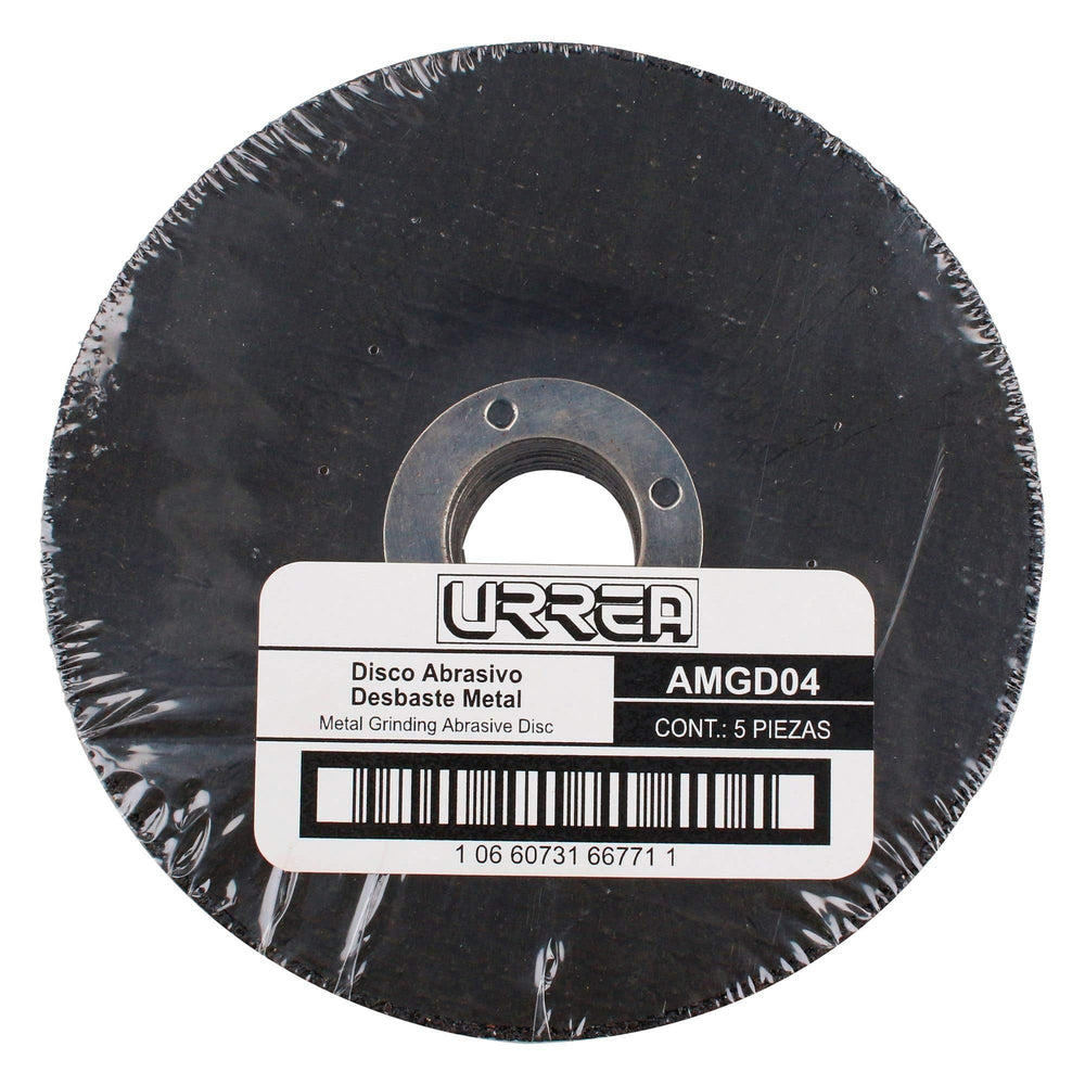 Disco abrasivo tipo 27 para metal, 4-1/2" x 1/4",13,300 RPM Urrea AMGD04 - imagen 3