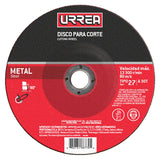 Disco abrasivo tipo 27 para metal, 9" x 1/4" Urrea AMGD09