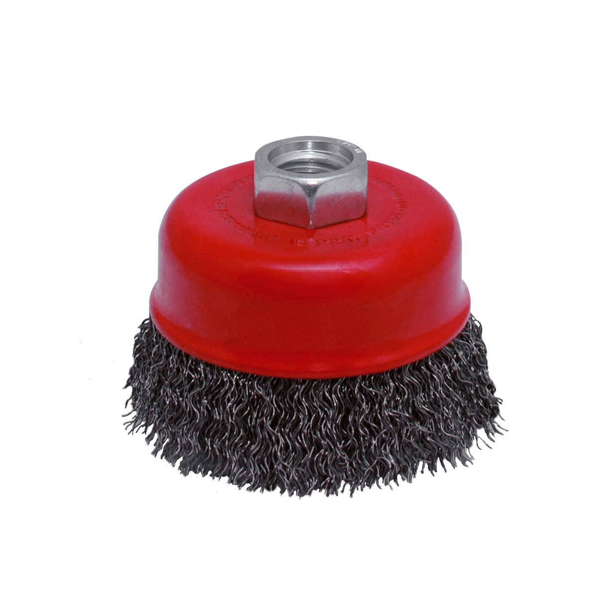 Carda copa ondulada alambre grueso 5" x 0.50 mm con rosca M14 Urrea C823 - imagen 2