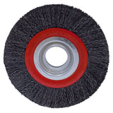 Carda circular ondulada alambre delgado para esmeril 6" x 0.35 mm multi eje Urrea C833