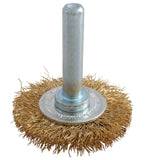 Carda circular ondulada alambre delgado 2" x 0.30 mm con zanco 1/4" Urrea C859 - imagen 2