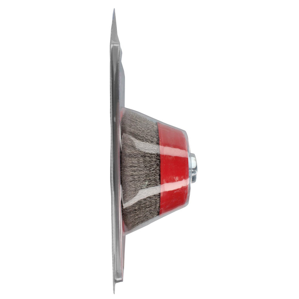 Carda copa ondulada alambre delgado 5" x 0.30 mm con rosca M14 Urrea C937 - imagen 6