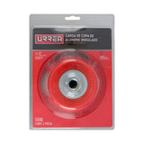Carda copa ondulada alambre grueso 5" x 0.50 mm con rosca M14 Urrea C943 - imagen 3