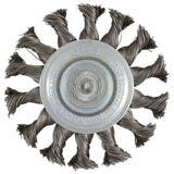 Carda circular trenzada alambre delgado 3" x 0.35 mm con zanco 1/4" Urrea C960 - imagen 8