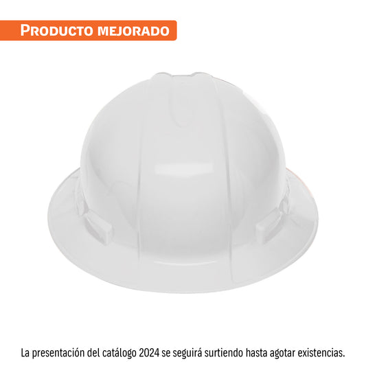 Casco de seguridad ala ancha, blanco Truper CAS-BX