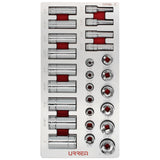 Juego de dados cortos y largos cuadro de 3/8" en pulgadas 26 piezas, CH106-C Urrea CH106 - imagen 5