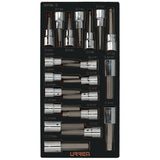 Juego de dados cuadro de 1/2" varias puntas 20 piezas, CH110-C Urrea CH110 - imagen 2