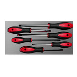 Juego de destornilladores mango bimaterial varias puntas 6 piezas, CH115L-C Urrea CH115L