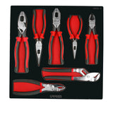 Juego de pinzas bimaterial 7 piezas, CH212-C Urrea CH212