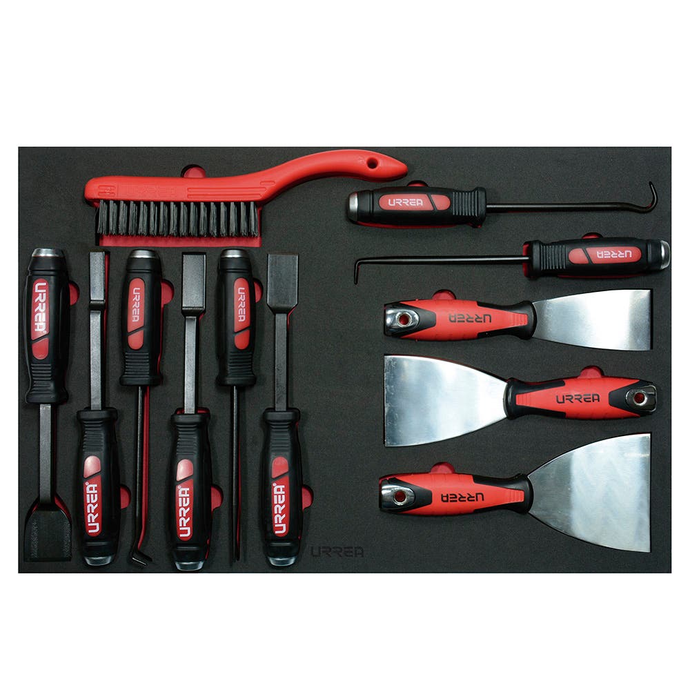 Juego de herramienta para raspar 12 piezas, CH315-C Urrea CH315