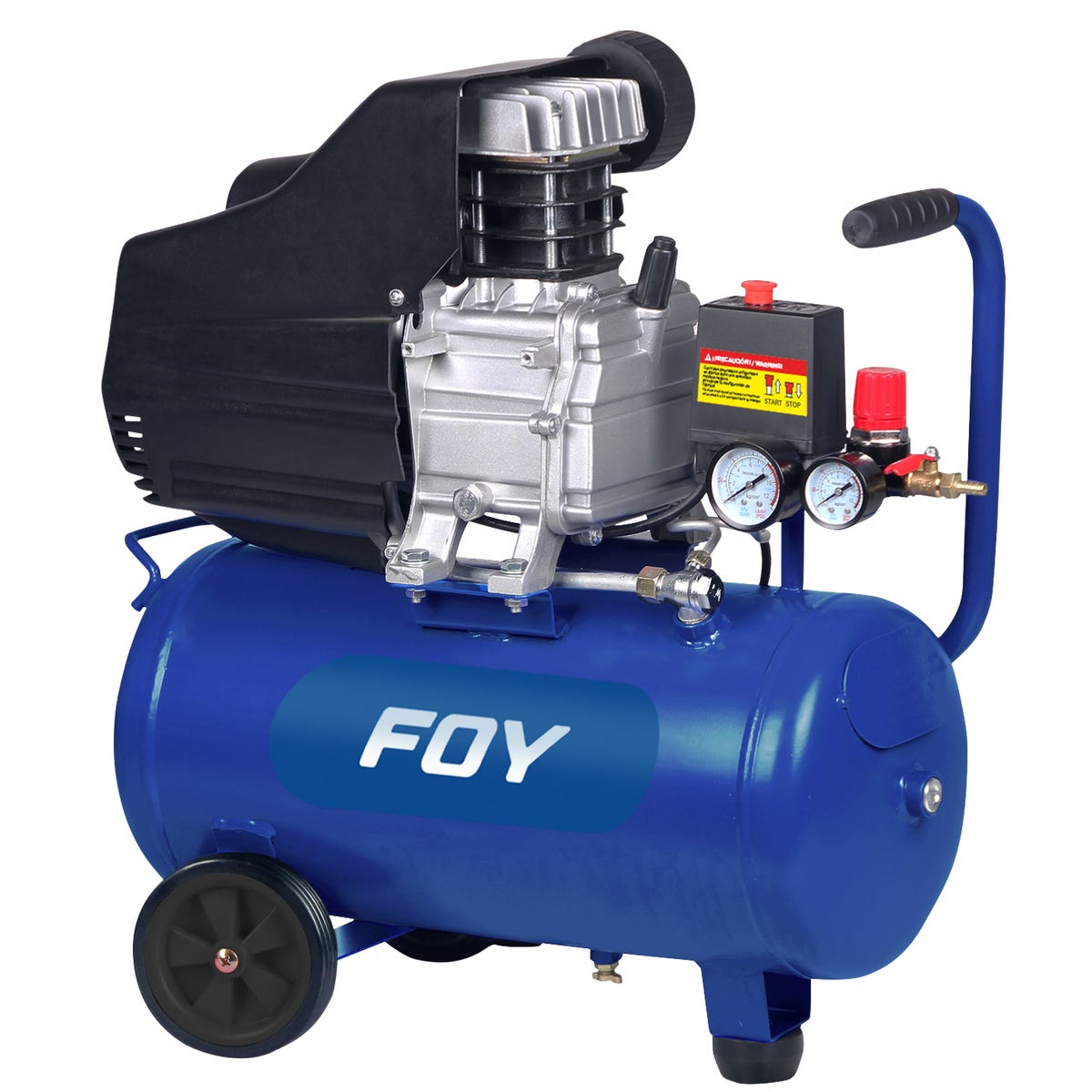 Compresor de aire eléctrico lubricado 25 Lt, 2 HP, 120 V Foy CMP325