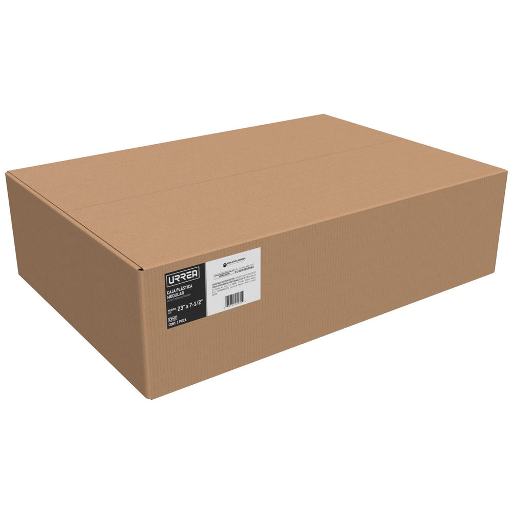 Caja portaherramientas plástica modular con compartimentos color negro 23" x 15" x 7" Urrea CPM7 - imagen 5