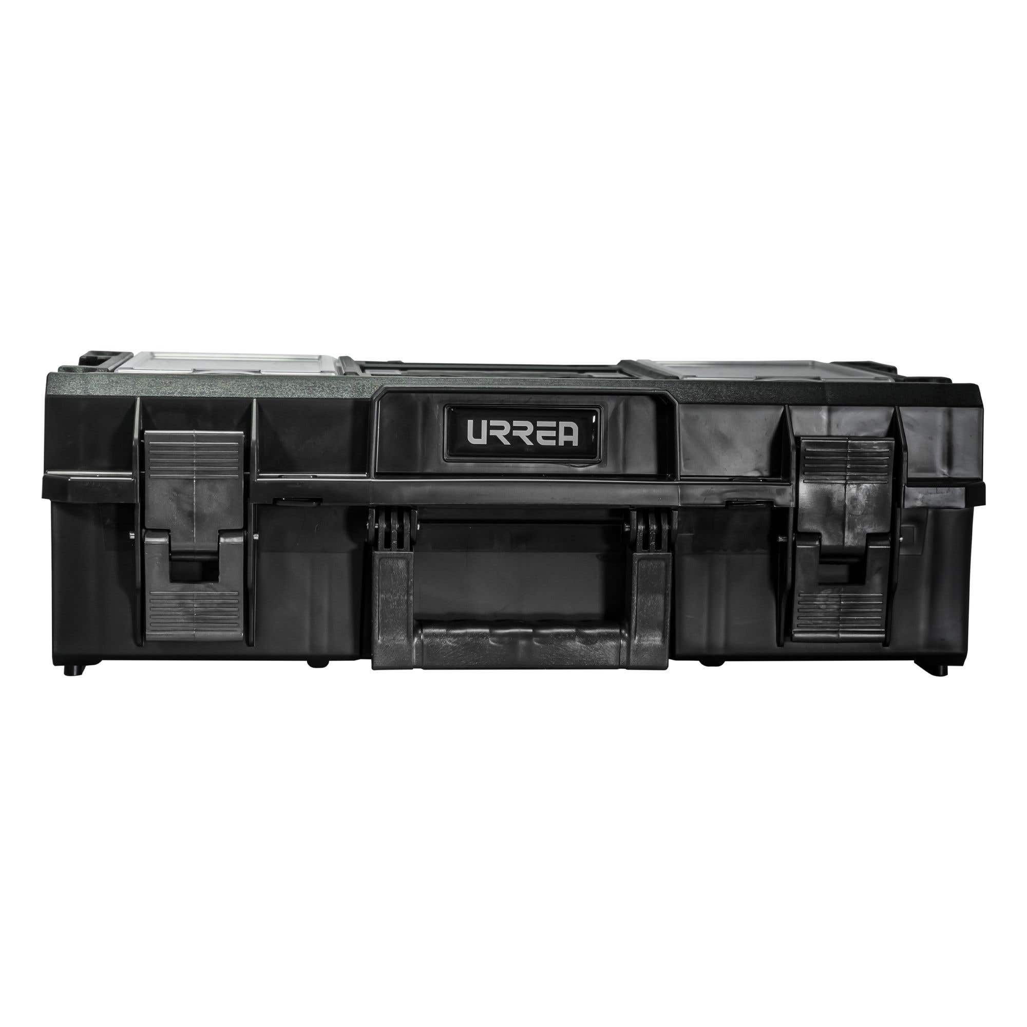 Caja portaherramientas plástica modular con compartimentos color negro 23" x 15" x 7" Urrea CPM7 - imagen 6