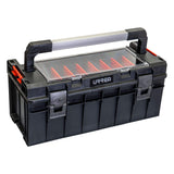 Caja portaherramientas plástica modular con organizador color negro 21"x 10" x 9" Urrea CPO21 - imagen 3