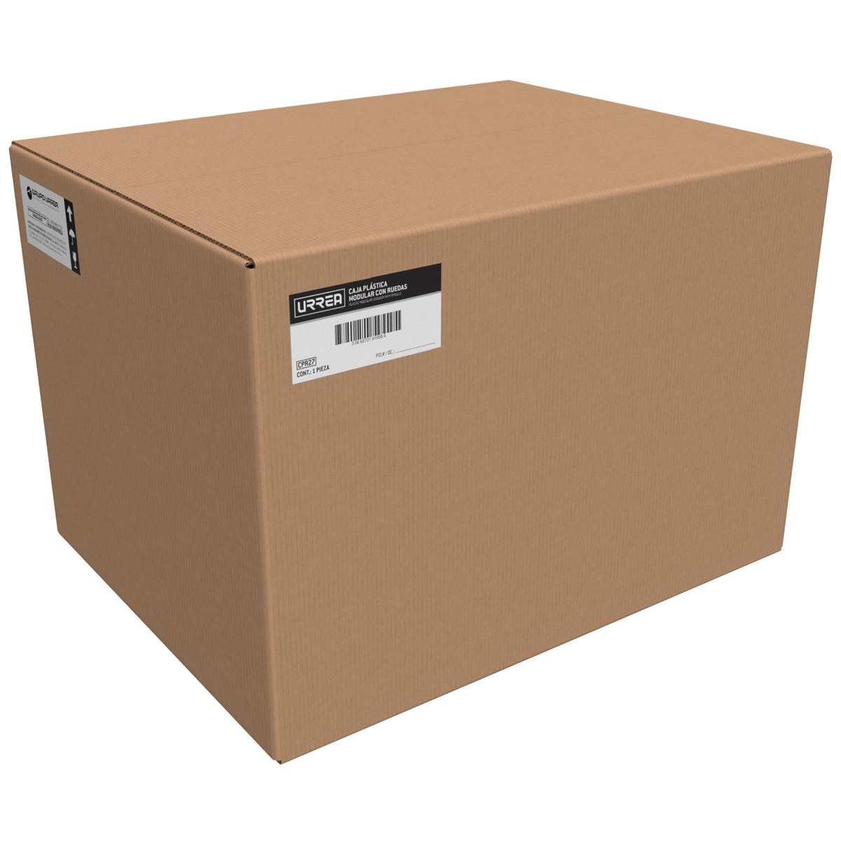 Caja portaherramientas plástica modular con compartimentos color negro 23" x 18" x 27" Urrea CPR27 - imagen 5