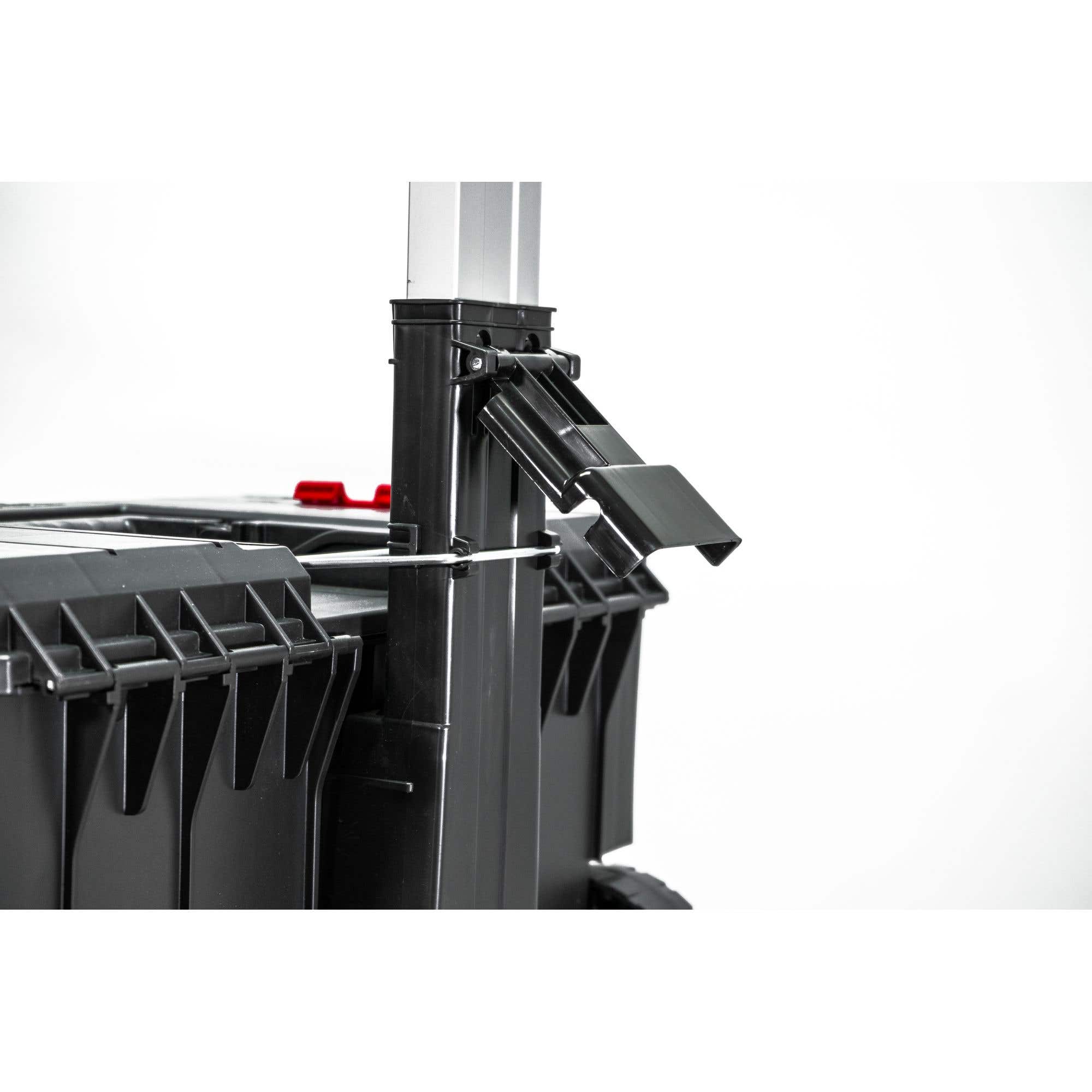 Caja portaherramientas plástica modular con compartimentos color negro 23" x 18" x 27" Urrea CPR27 - imagen 8