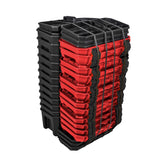 Juego de cajas portaherramientas plásticas con broches plásticos y charola, 15 piezas Urrea CPU19T
