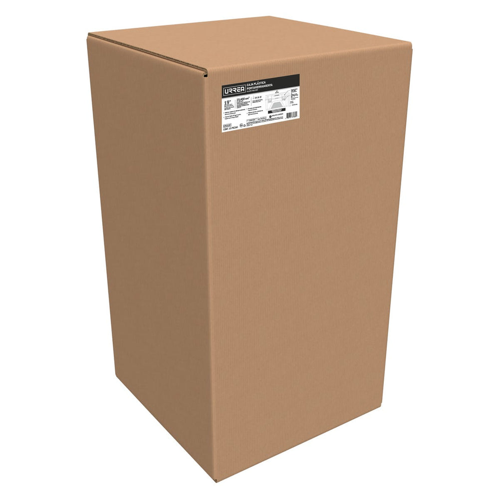 Juego de cajas portaherramientas plásticas con broches plásticos y charola, 15 piezas Urrea CPU19T - imagen 4
