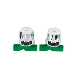 Juego de 2 llaves de empotrar PPR 1/2" con manerales Foset CV-052