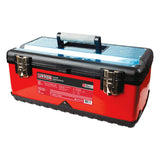 Caja portaherramientas metálica-plástica color rojo/negro 20" x 11" x 8" Urrea D61 - imagen 3