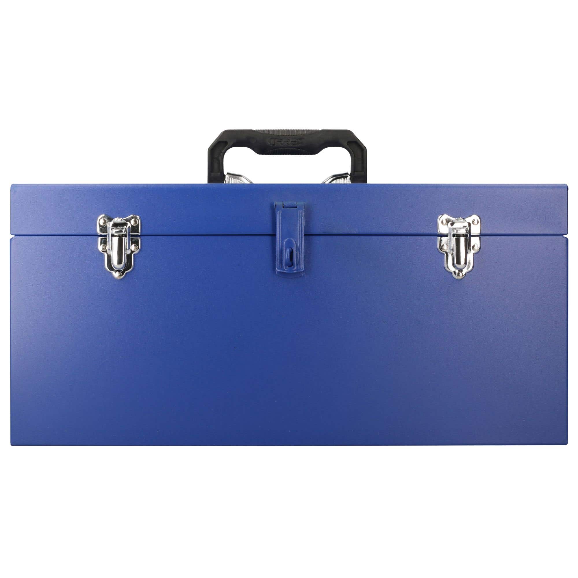 Caja portaherramientas métalica con asa plástica color azul 20" x 8" x 9" Urrea D6A - imagen 3