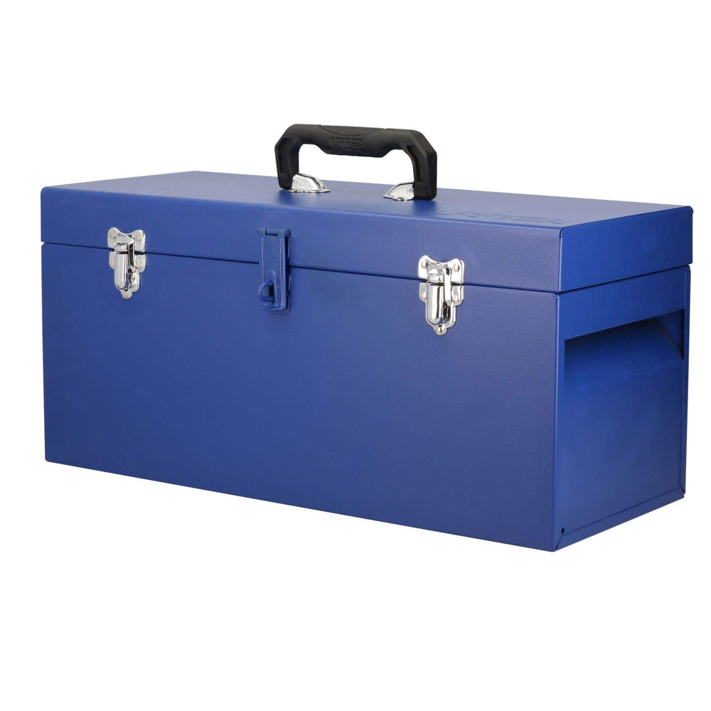 Caja portaherramientas métalica con asa plástica color azul 20" x 8" x 9" Urrea D6A - imagen 5