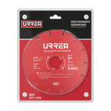 Disco de diamante segmentado 8600 RPM, 7",13,200 RPM Urrea DDS7 - imagen 2
