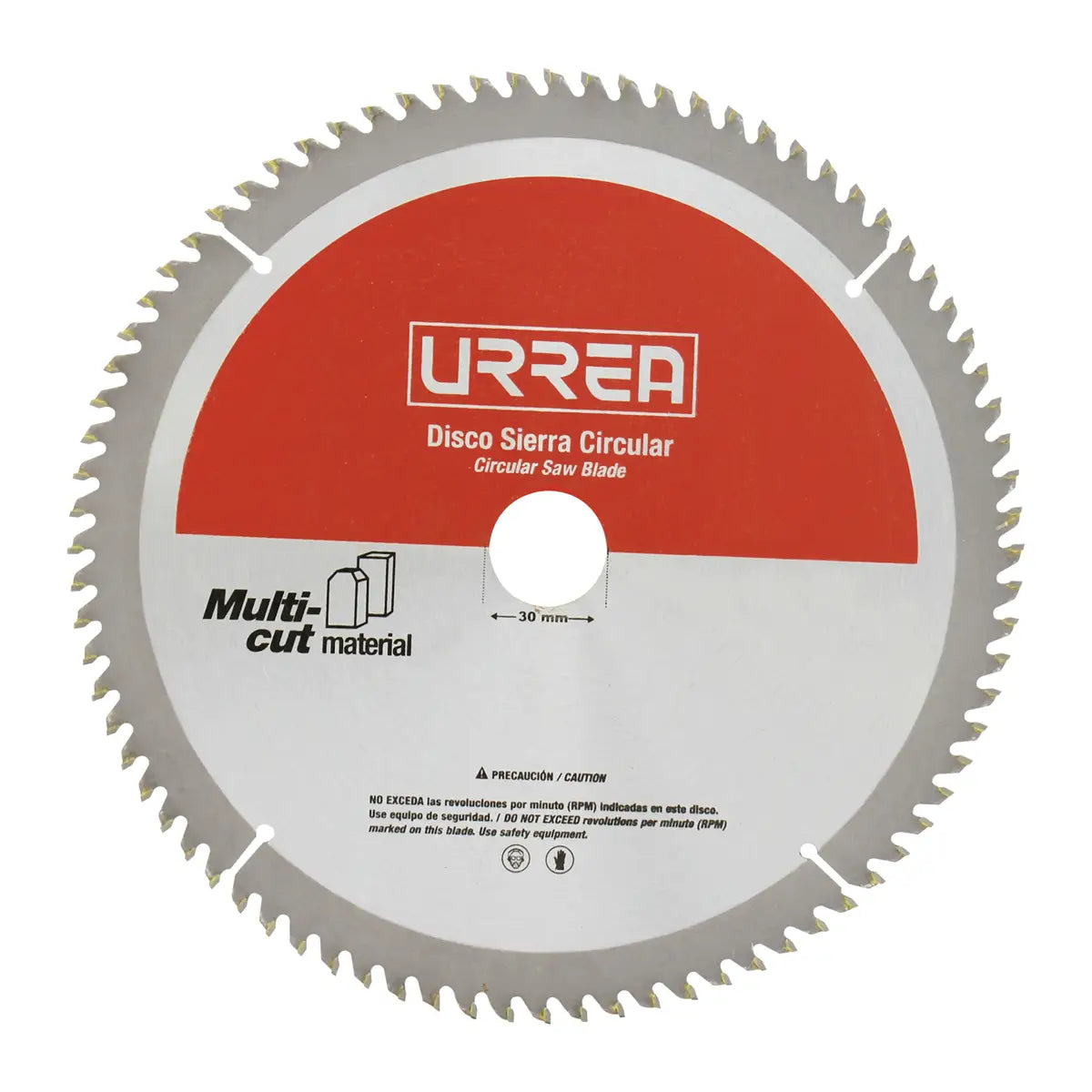 Disco para sierra circular para corte multi-material 100 dientes, 10" Urrea DSA10100