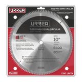 Disco para sierra circular para corte multi-material 80 dientes, 10" Urrea DSA1080 - imagen 2