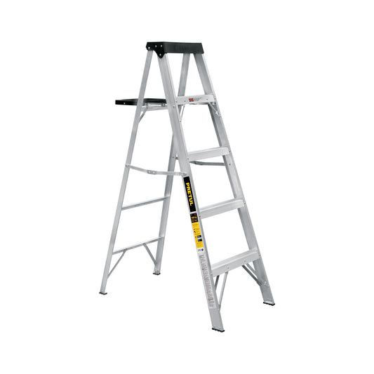 Escalera de tijera tipo III 4 escalones y bandeja Pretul EST-34P
