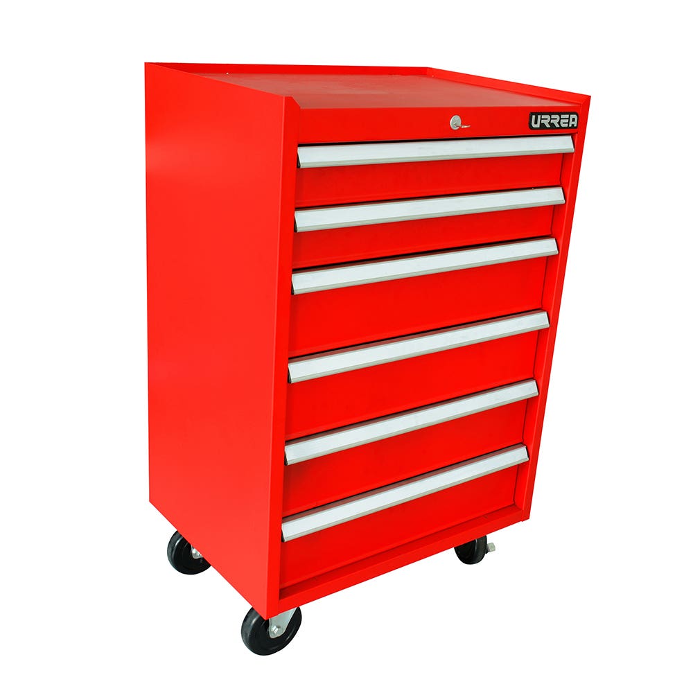 Gabinete móvil 6 gavetas color rojo serie EX 27" Urrea EX27M6 - imagen 2