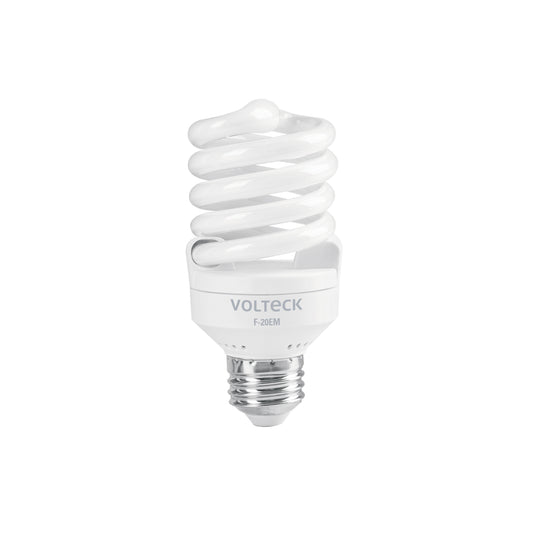 Lámpara espiral mini T2 20 W luz de día en blíster Volteck F-20EM