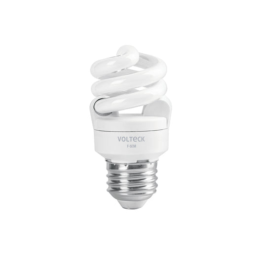 Lámpara espiral mini T2 5 W luz de día en blíster Volteck F-5EM